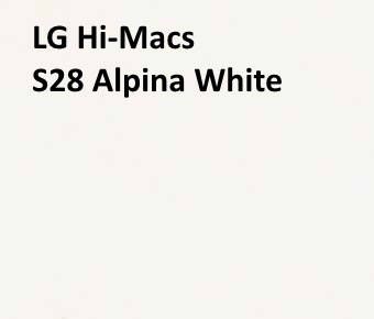 Акриловый камень LG Hi-Macs S28 Alpina White